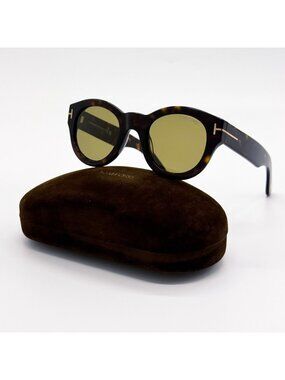 NEW TOM FORD LUCINDA SUNGLASSES TF1212 52N ROUND HAVANA UNISEX EYEWEAR FT1212